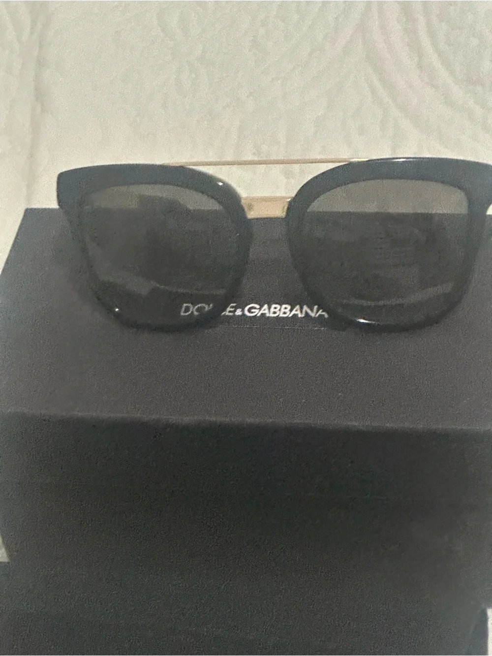 Dolce & Gabbana Black Eyewear Case with Logo Patch